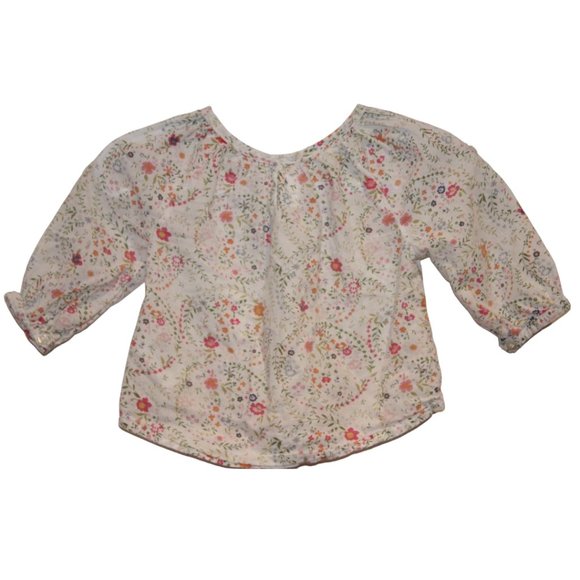 4/$20 🏷 H&M Floral Blouse Size 2-4m - Picture 1 of 2